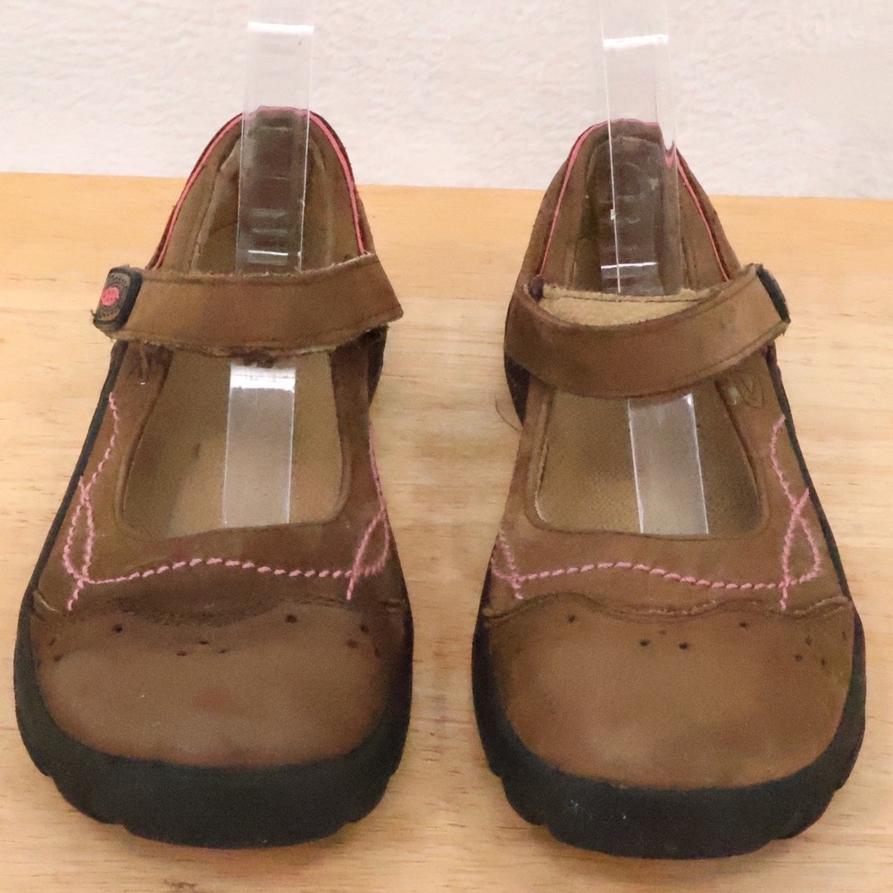 Keen Mary Jane Shoes Girls Size 3 Brown Leather Outdoor Casual Comfort Earthy